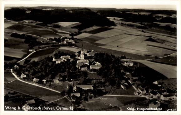 Ak Weng Bad Griesbach im Rottal Neder-Beieren, luchtfoto