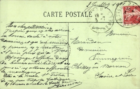 Postcard Pau Pyrénées-Atlantiques, La Montee de la Gare