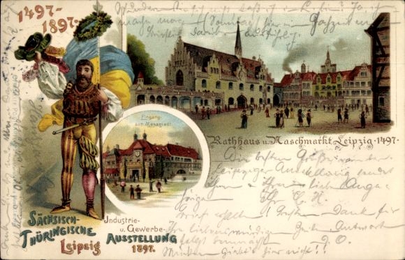 lito Leipzig, Saksońska Wystawa Przemysłu i Handlu Turyngii 1897, Ratusz, Naschmarkt
