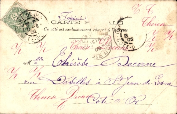 Postcard Saint Pierre Martinique, Panorama, eruption 1902