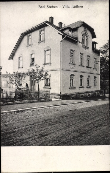 Postcard Bad Steben in the Franconian Forest, Villa Küffner