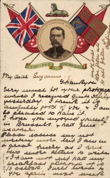 passe-partout Ak Lord Kitchener, Britse veldmaarschalk, Boerenoorlog