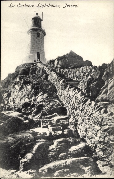 Postcard Gorey Channel Island Jersey, La Corbiere Lighthouse