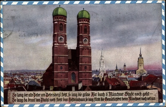 Artist PC Boettcher, Hans, Munich Bavaria, Frauenkirche