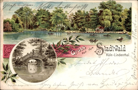 Litho Lindenthal Köln am Rhein, Stadtwald