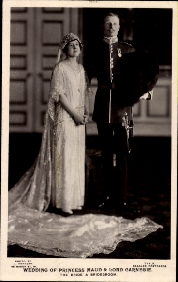 Ak Wedding of Princess Maud of Fife and Lord Carnegie, 1923