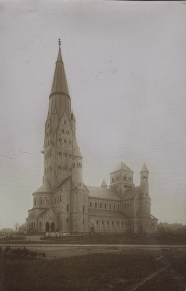 Original photo Rheine in Münsterland, NRW, Antonius Basilica, around 1900