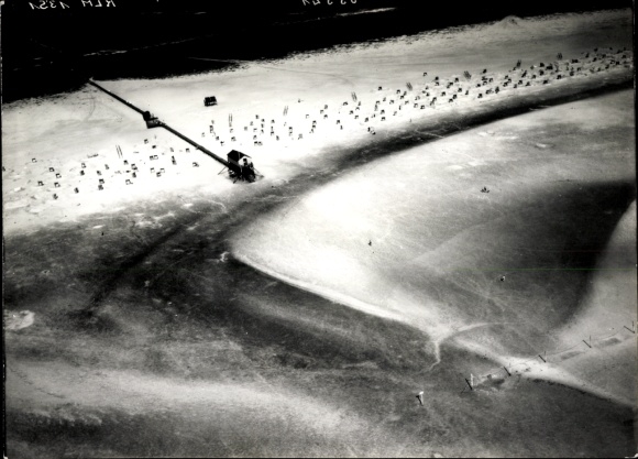 Ak Nordseebad Sankt Peter Ording, Fliegeraufnahme