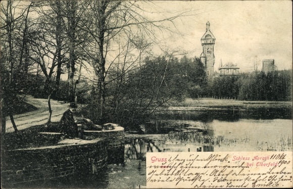 Postcard Aprath Wülfrath in the Bergisches Land, view of Aprath Castle
