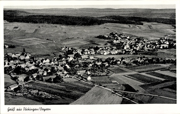 Ak Döckingen Polsingen in Mittelfranken, Fliegeraufnahme