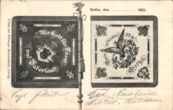 Ak Gotha in Thüringen, Verein gedienter 32er, 1906