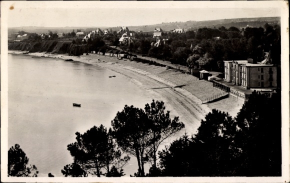 Postcard Morgat Crozon Finistère, The beach at high tide