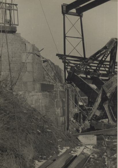 Original Foto Berlin Treptow-Köpenick, zerstörte Brücke Südostallee, 1945/46
