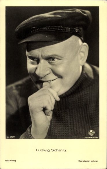 Postcard actor Ludwig Schmitz, portrait, Ross 3260/1