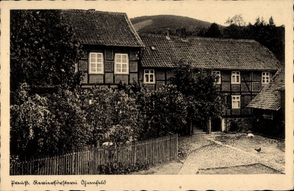 Postcard Drübeck Ilsenburg in the Harz, half-timbered house