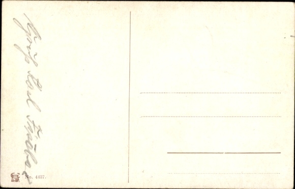 Artist Postcard Engelhard, POE, Yes, the girls like that so much, kiss