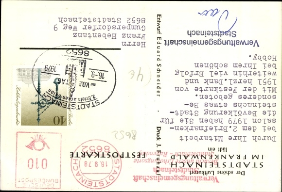 PC Stadtsteinach Upper Franconia, 800th anniversary 1951
