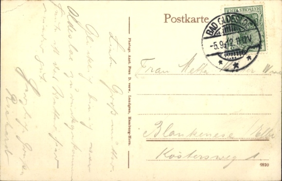 Postcard Bad Oldesloe in Holstein, Restaurant and Pension Klinkener Mühle