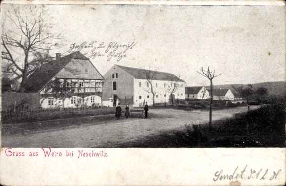 litho Wetro Puschwitz in Oberlausitz, stadsgezicht