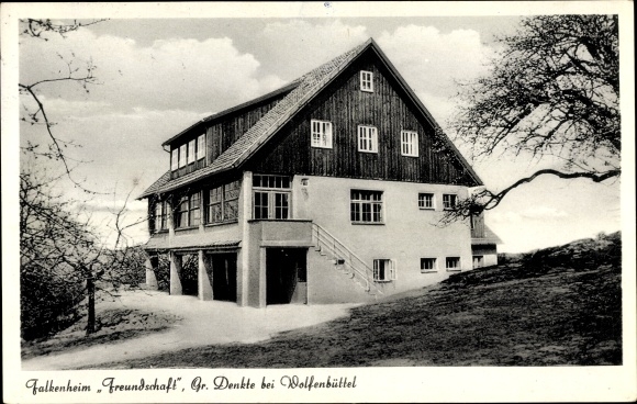 Postcard Gr. Thought in Lower Saxony, Falkenheim friendship