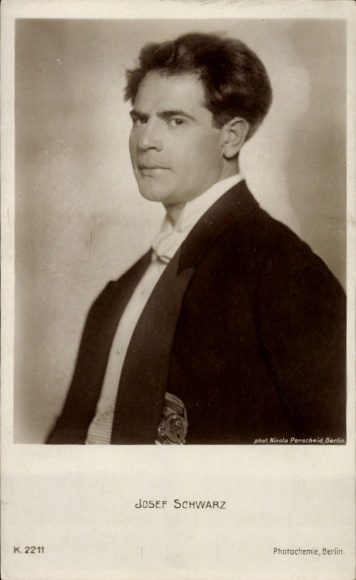 Ak Schauspieler Josef Schwarz, Portrait