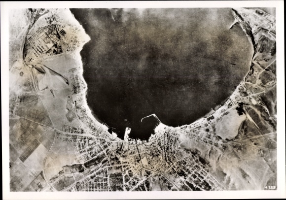 Photo Hoffmann, Kerch Crimea, aerial view of the port city, May 1942
