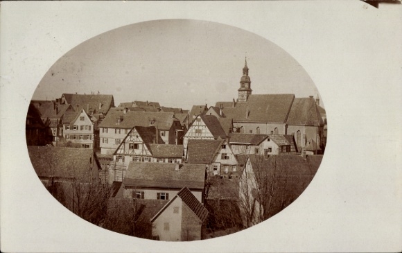 Foto Ak Waiblingen in Württemberg, Gesamtansicht