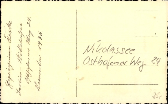 Photo Postcard Berlin Zehlendorf Nikolassee, Villa Osthofener Weg 24