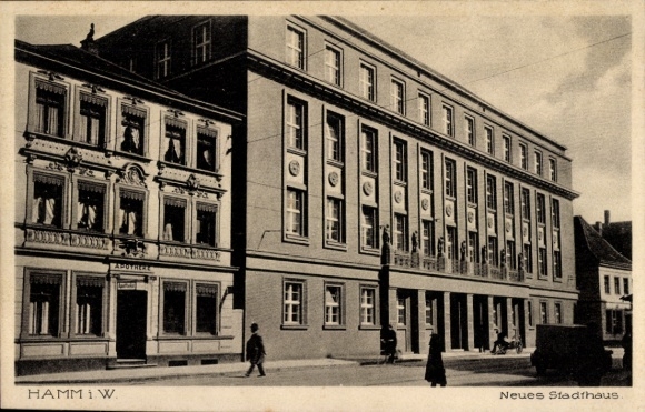 Postcard Hamm in Westphalia, New Townhouse