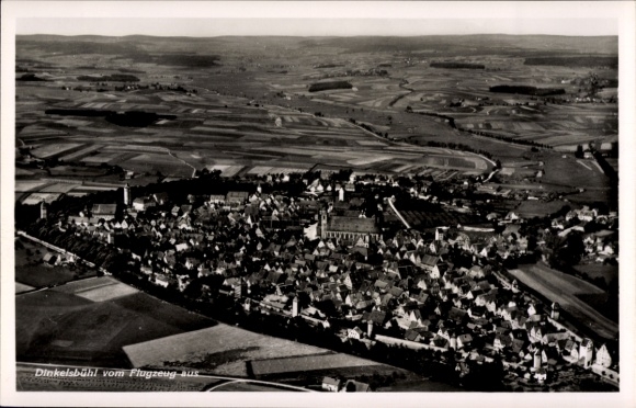 Ak Dinkelsbühl in Mittelfranken, Fliegeraufnahme
