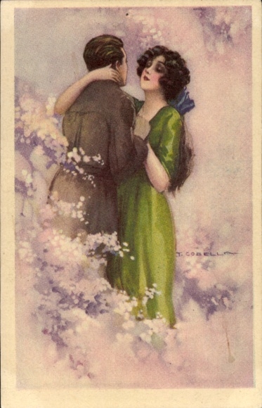 Artist Postcard Corbella, T., Lovers, 543 - 3