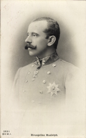 Ak Kronprinz Rudolph von Österreich Ungarn, Orden