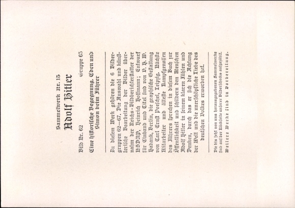 Collection picture Adolf Hitler, Sir John Simon, Anthony Eden, Berlin, 1935, Collection No. 15 picture 62