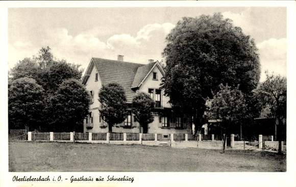 Ak Ober Liebersbach Oberliebersbach Mörlenbach im Odenwald, Gasthaus Zur Schneeburg