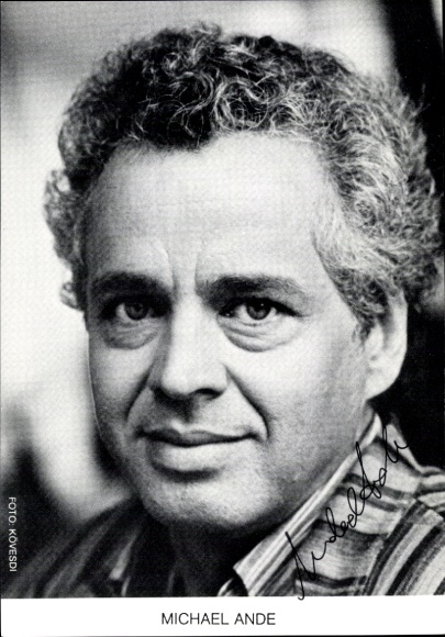 KP aktor Michael Ande, portret, autograf