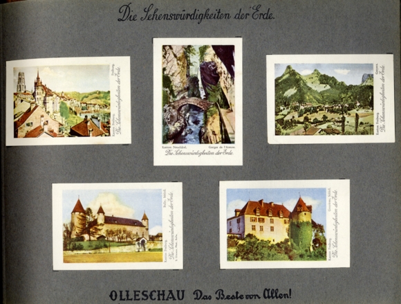 The sights of the earth, series Switzerland collecting picture album Olleschau sleeve factory, Vienna 1933