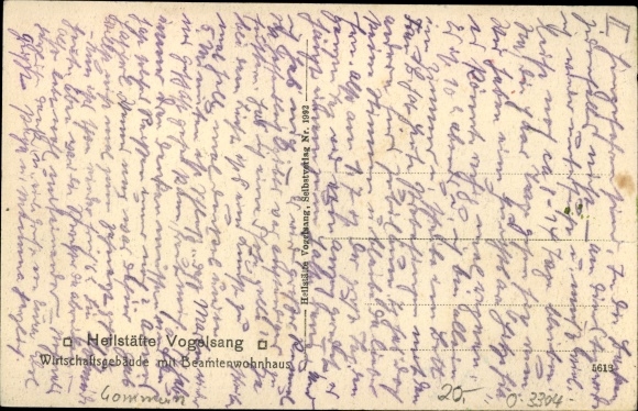 Postcard Gommern Jerichower Land, sanatorium Vogelsang, outbuildings, official residence