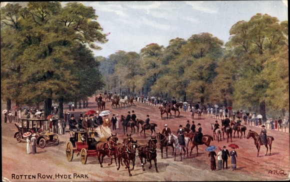 Artist PC Quinton, AR, London City England, Rotten Row, Hyde Park