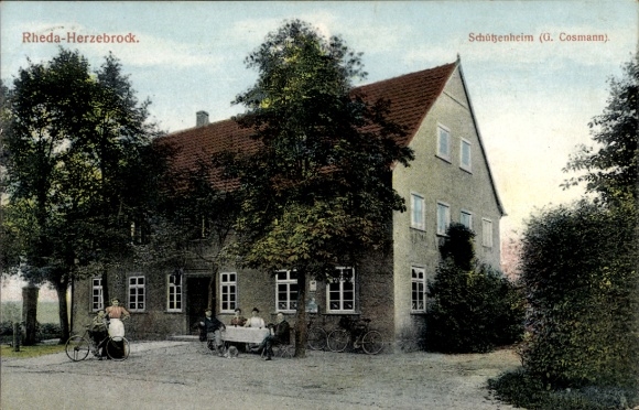 Ak Rheda Herzebrock Clarholz in Westfalen, Schützenheim