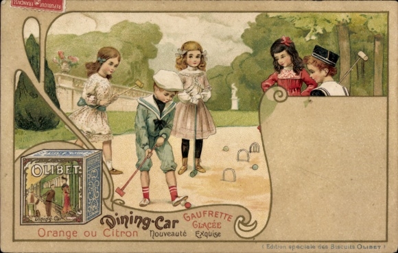 CPA-advertenties, Olibet, Orange or Lemon, restauratiewagen