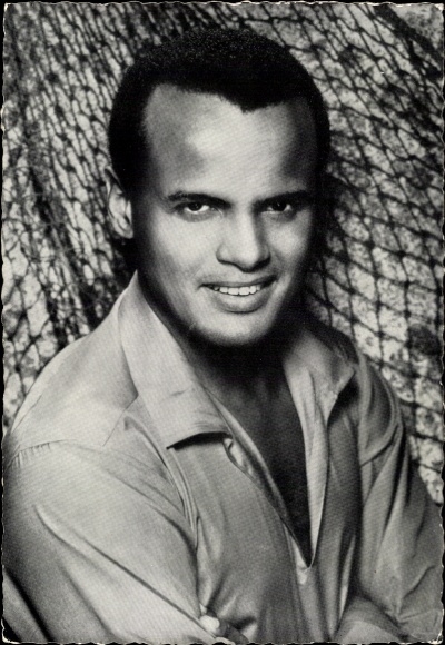 Postcard singer and actor Harry Belafonte, portrait, Centfox