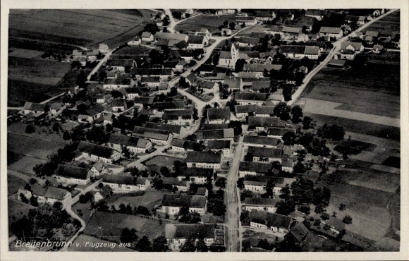 Postcard Breitenbrunn in the Upper Palatinate, aerial photograph
