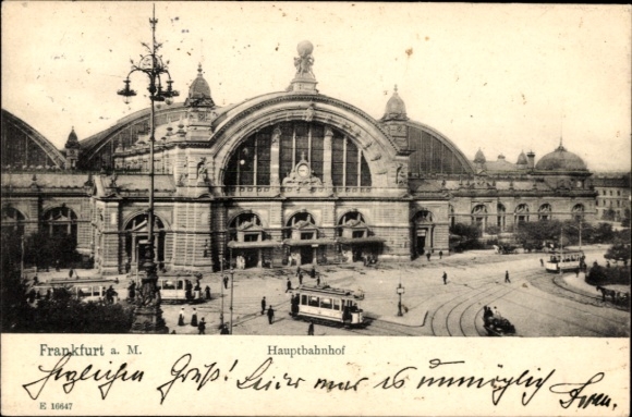 Ak Frankfurt am Main, Hauptbahnhof