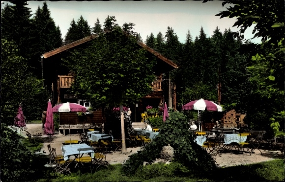 Postcard Zwieslerwaldhaus Zwieseler Waldhaus Lindberg in the Bavarian Forest, Waldcafe Schwellhäusl