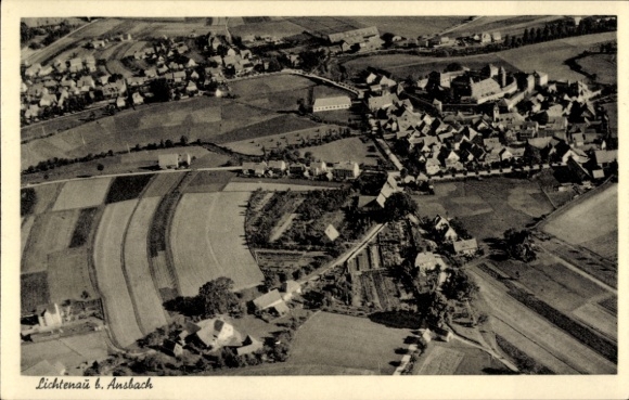 Ak Lichtenau in Midden-Franken, luchtfoto