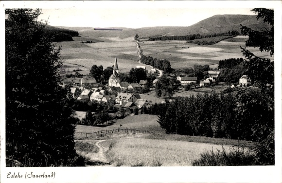 Postcard Eslohe in Sauerland, general view