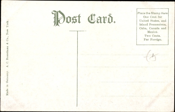 Postcard USA, The Hudson River Day Line Steamer Robert Fulton, river steamer