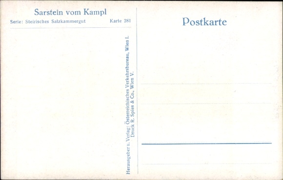 Postcard Styria, Sarstein vom Kampl
