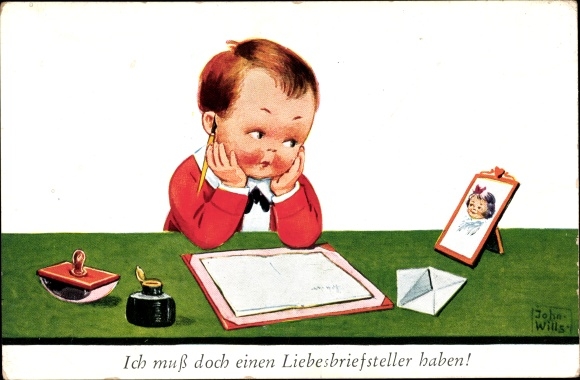 Artist PC Wills, J., Boy in Love, Love Letter, I Gotta Have a Love Letter Writer