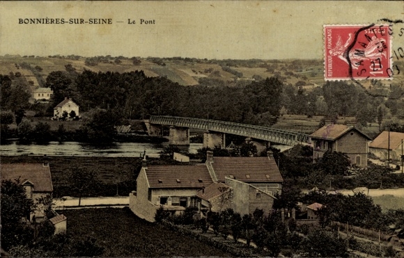CPA Bonnières-sur-Seine, Le Pont